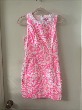 LILLY PULITZER Mila Shift Dress In Coral Reef Beside The Point